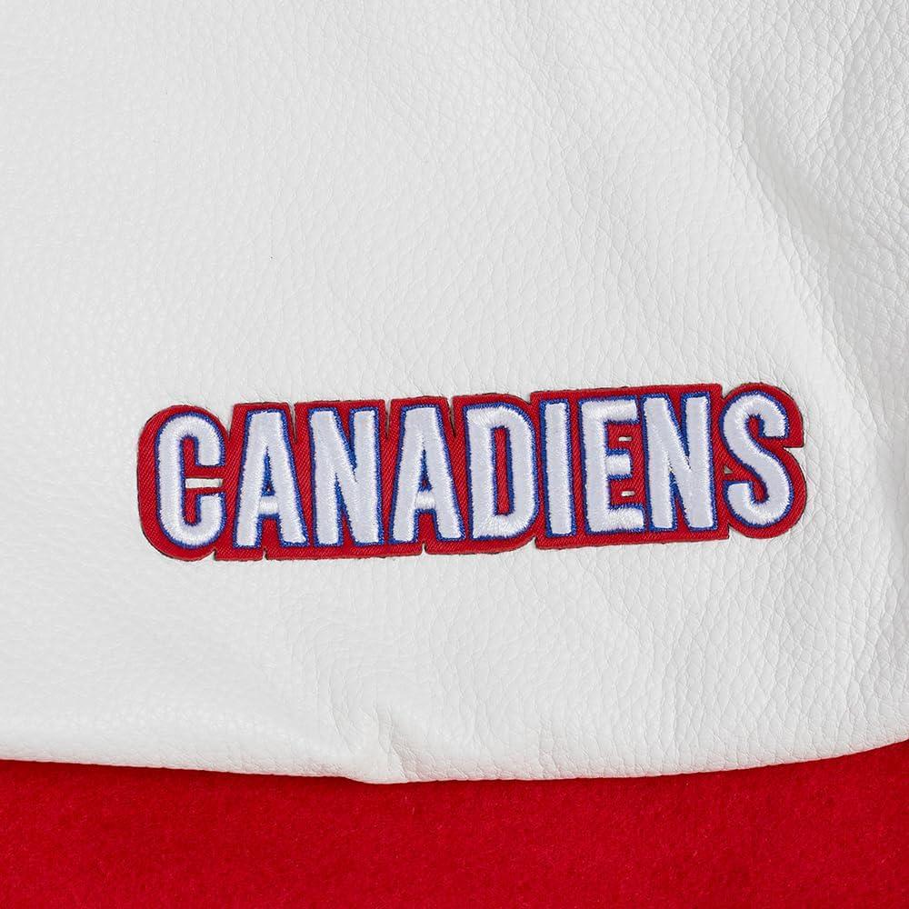 imagePro Standard Womens NHL Classic Chenille Varsity JacketRedWhite