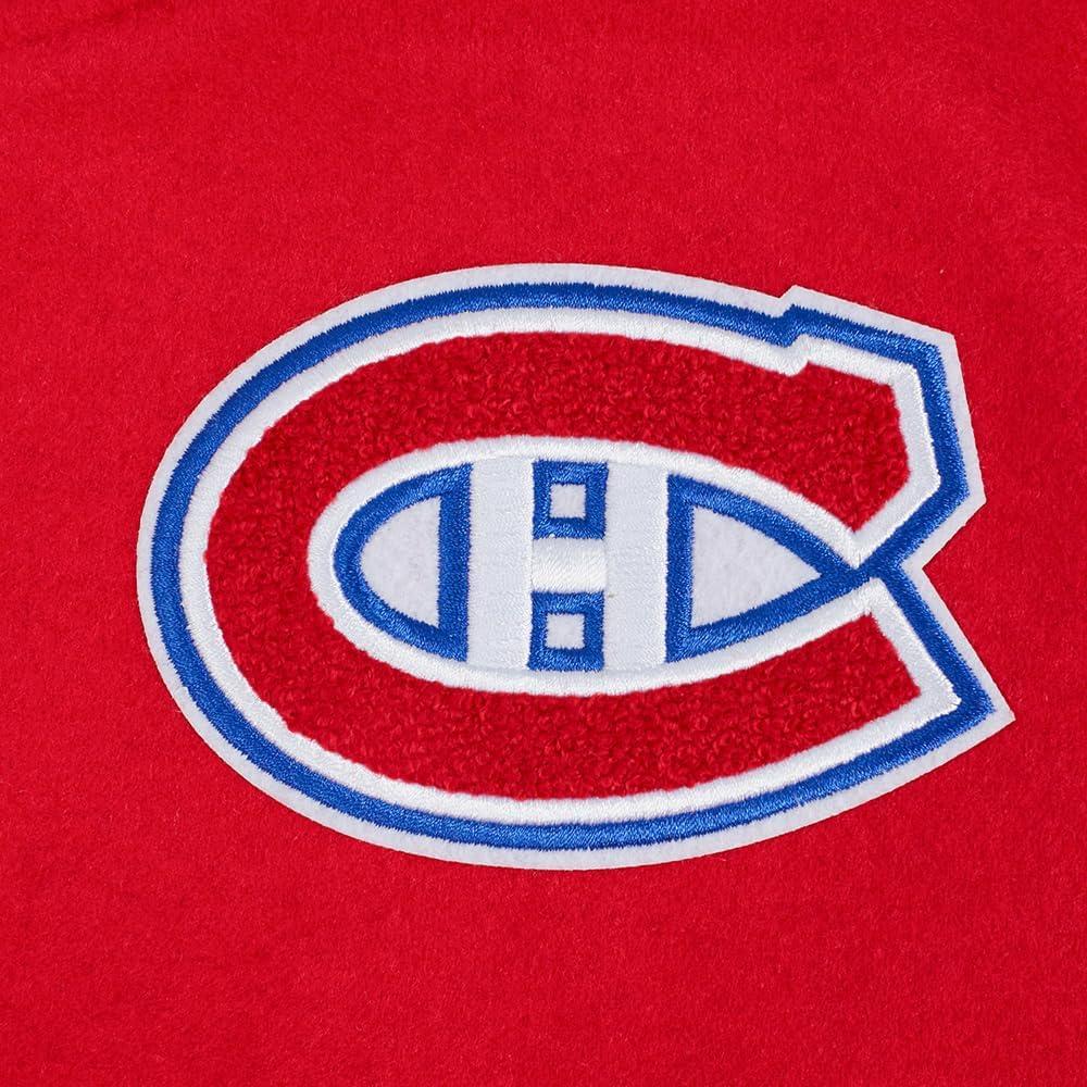 imagePro Standard Womens NHL Classic Chenille Varsity JacketRedWhite