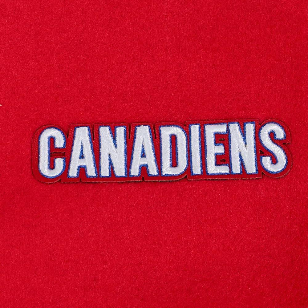 imagePro Standard Womens NHL Classic Chenille Varsity JacketRedWhite