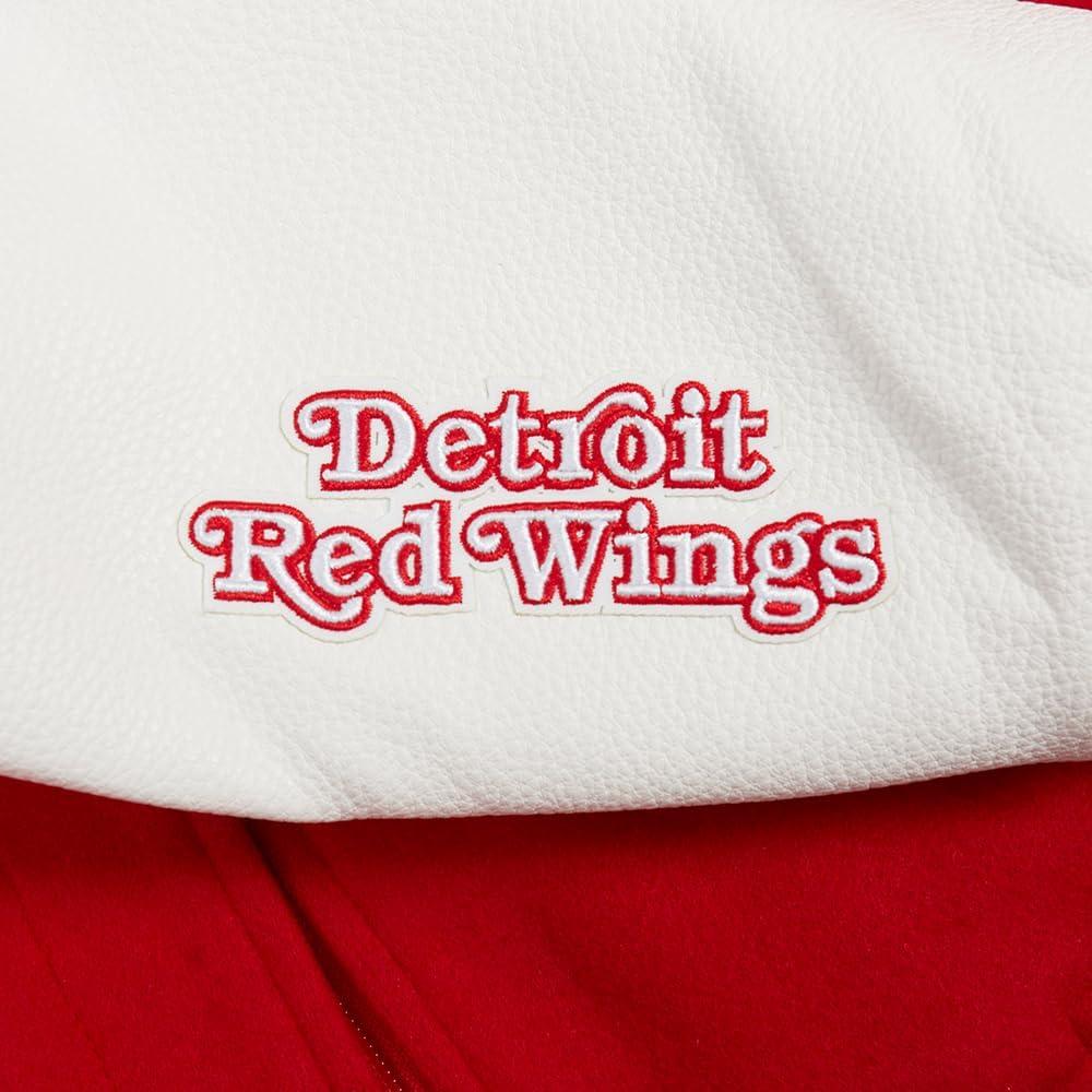 imagePro Standard Womens NHL Classic Chenille Varsity JacketRedWhite