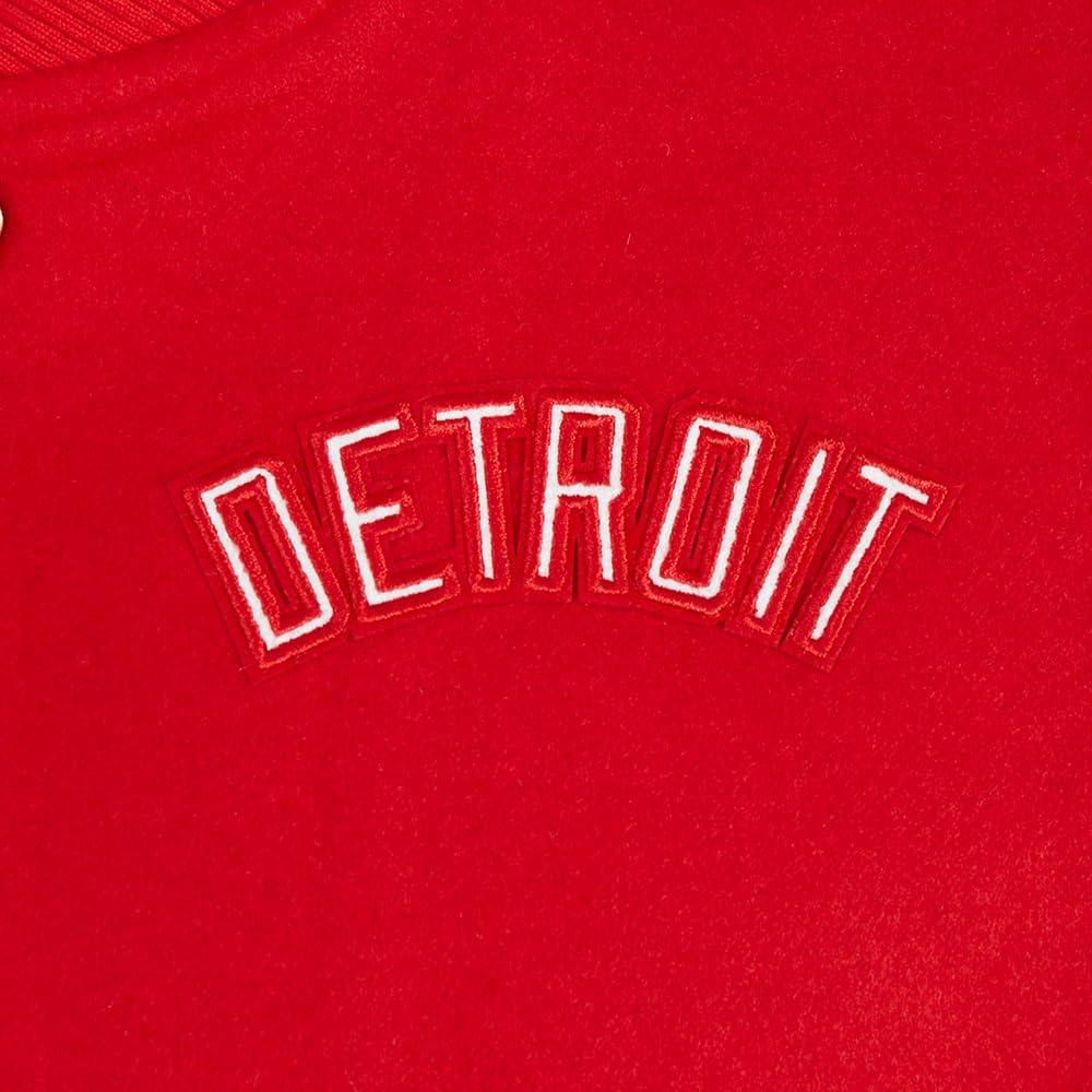 imagePro Standard Womens NHL Classic Chenille Varsity JacketRedWhite