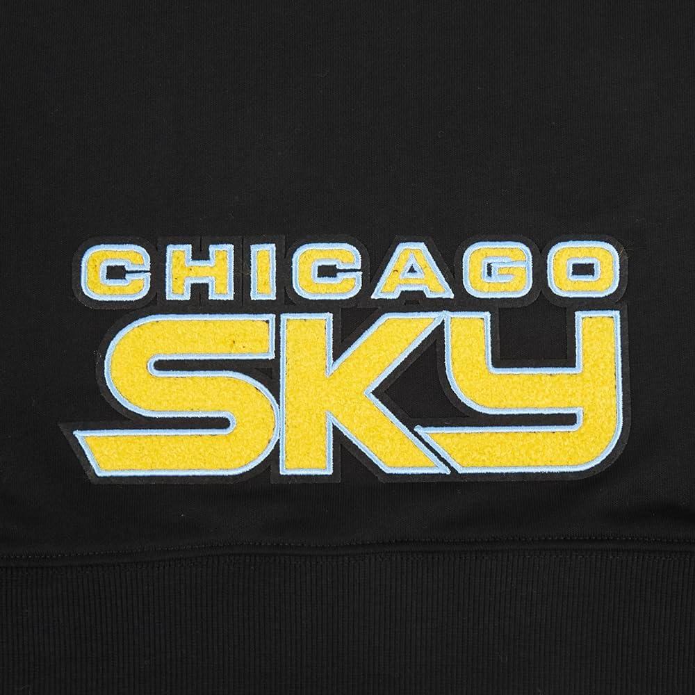imagePro Standard Womens WNBA Chicago Sky Classic Player Name And Number Cropped Pullover HoodieBlack