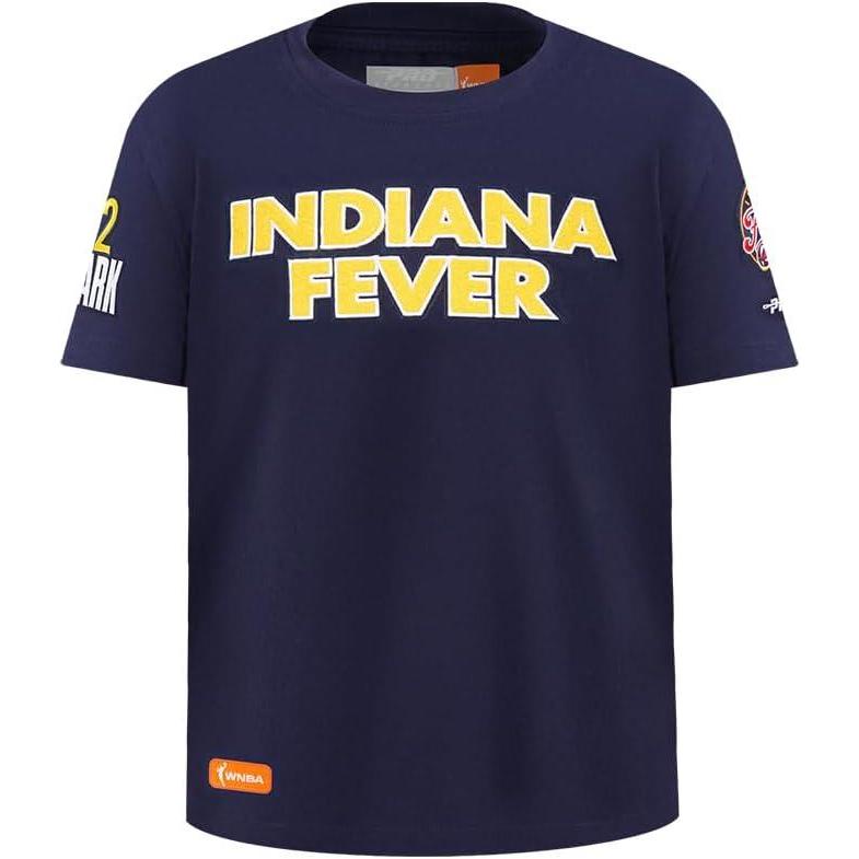 imageBig Boys WNBA Indiana Fever Classic Player Name and Number Cotton Short Sleeve TeeMidnight Navy