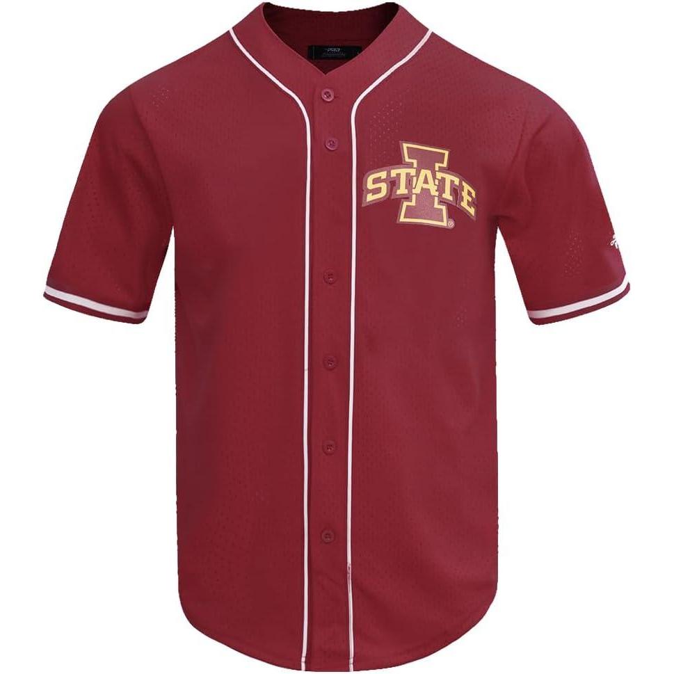 imagePro Standard Mens College Mesh Button Down TopTeam Color