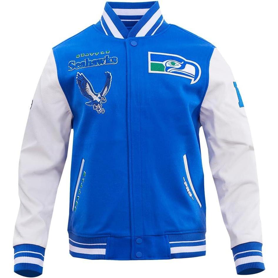 imagePro Standard Mens NFL Retro Classics Varsity JacketBlue