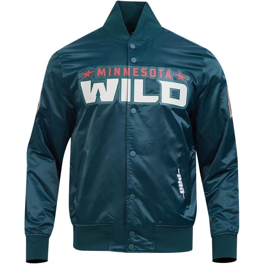 imagePro Standard Mens NHL Classic Satin JacketForest Green