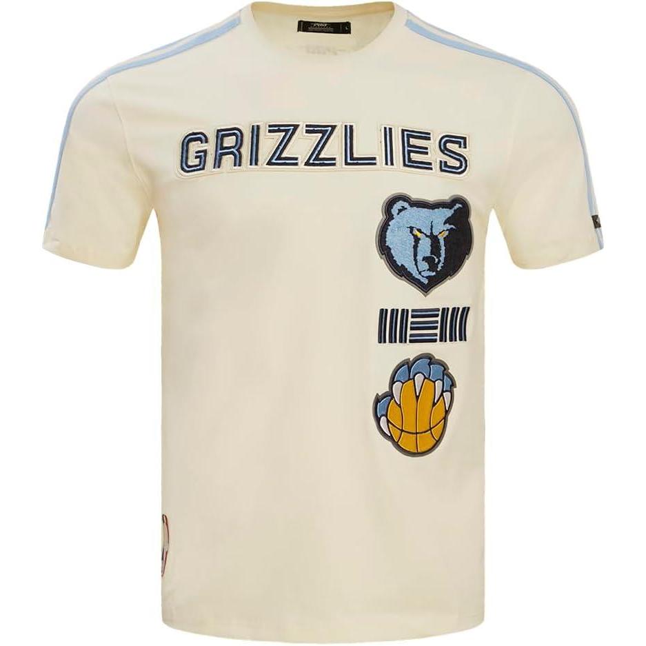 imagePro Standard NBA Mens Mens NBA Retro Classics Cotton Taping TeeEggshell University Blue