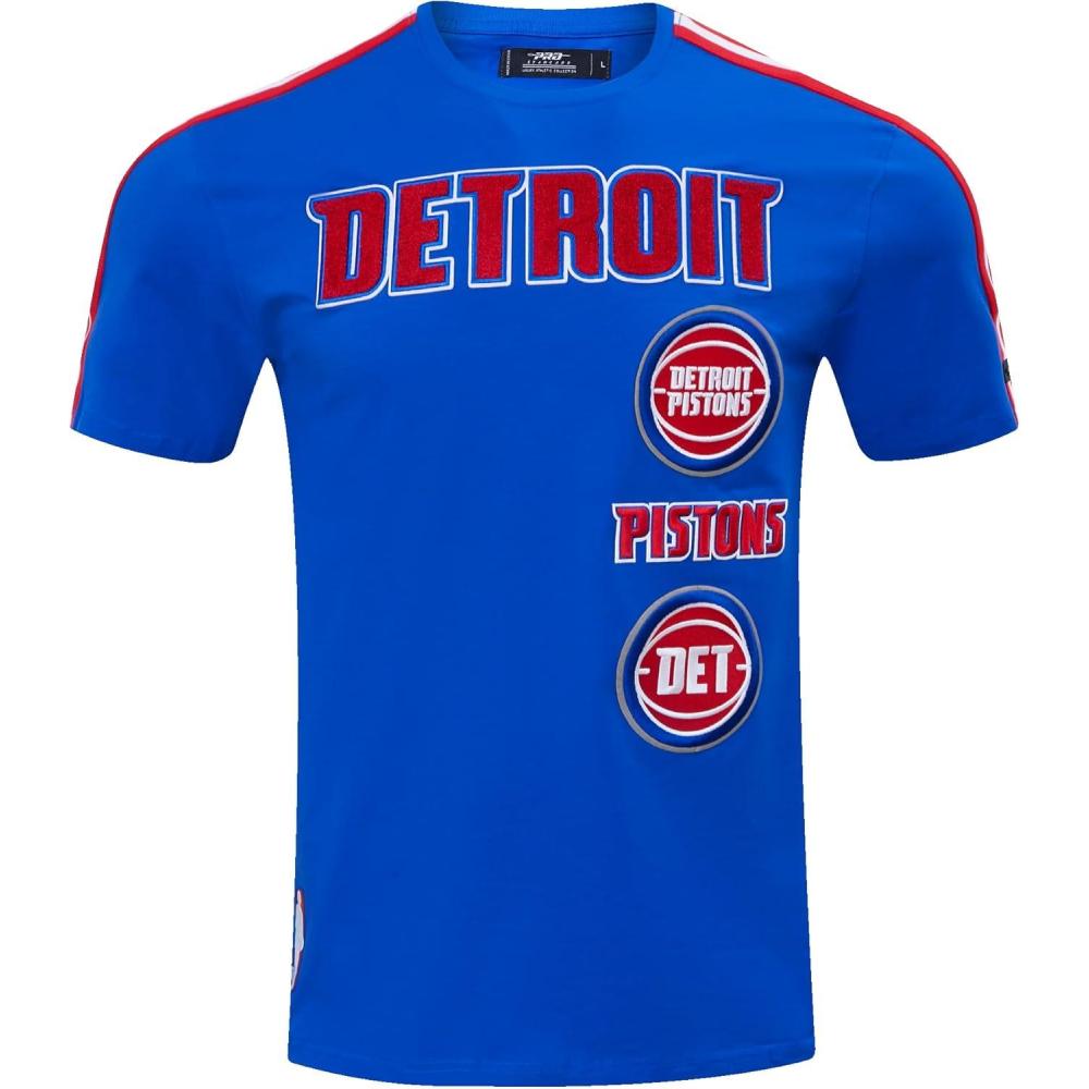 imagePro Standard NBA Mens Mens NBA Retro Classics Cotton Taping TeeRoyal BlueRed