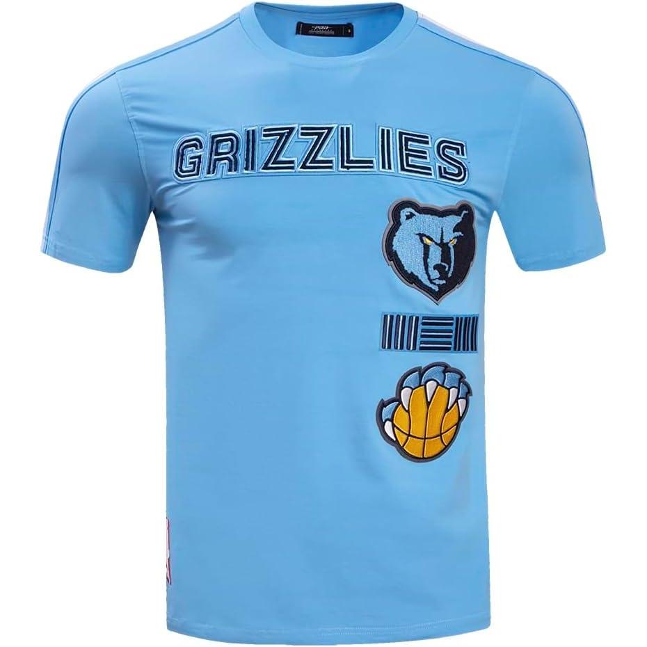 imagePro Standard NBA Mens Mens NBA Retro Classics Cotton Taping TeeUniversity Blue