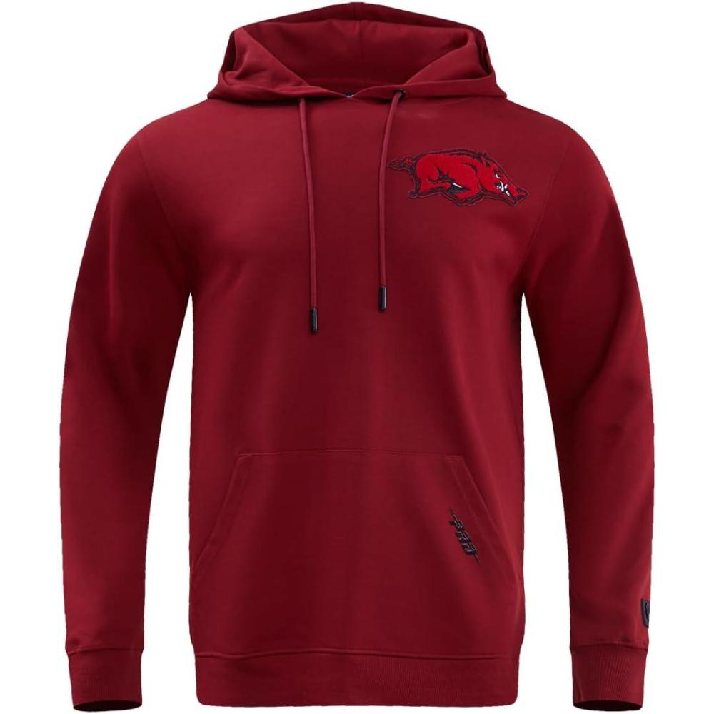 imagePro Standard NCAA mens Mens College Classic Chenille Cotton Double Knit Pull Over HoodieCardinal Red