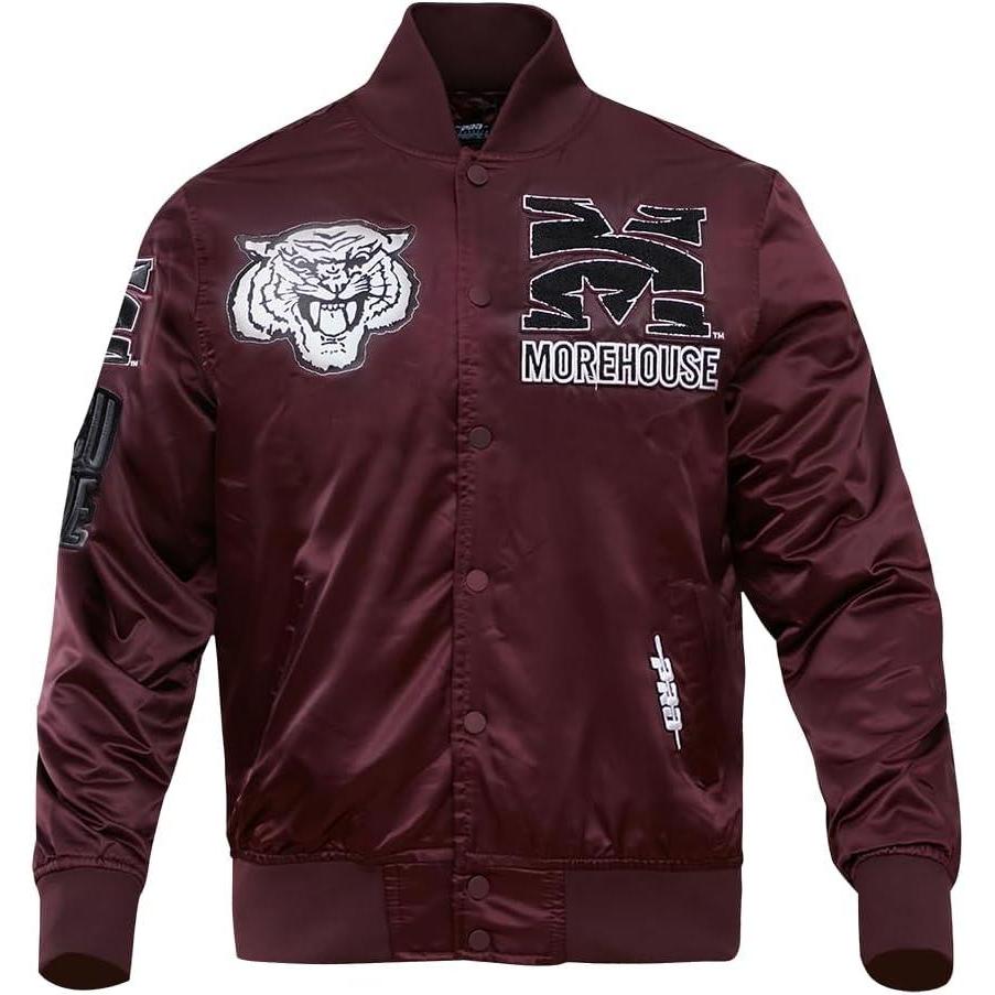 imagePro Standard NCAA mens Mens College Classic Chenille Satin JacketWine