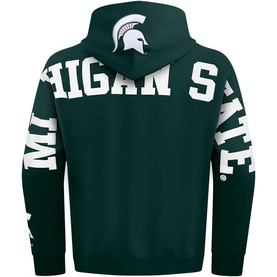 imagePro Standard NCAA mens Mens College Wingspan Fleece Pull Over HoodieForest Green