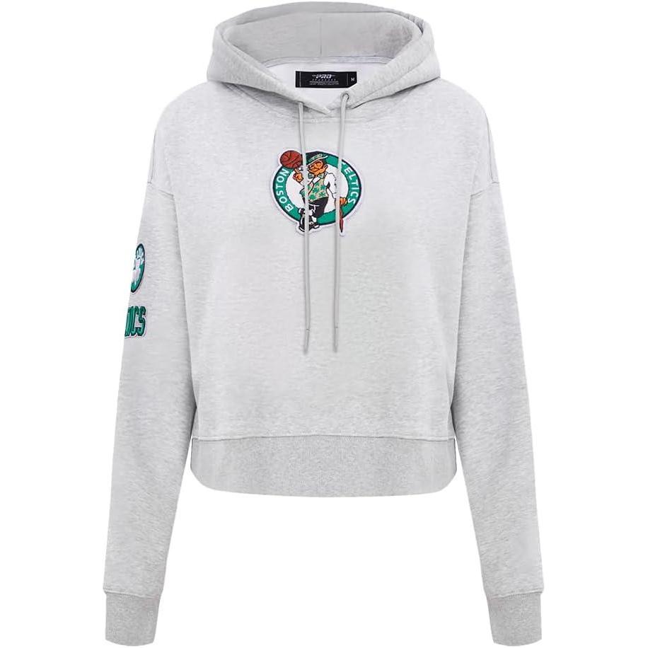 imagePro Standard Womens NBA Classic Chenille Cropped Pullover HoodieHeather Grey