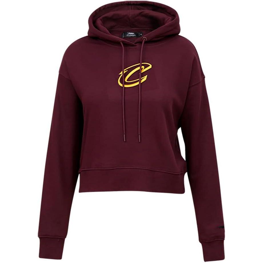 imagePro Standard Womens NBA Classic Chenille Cropped Pullover HoodieWine