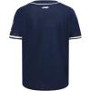 Big Boys WNBA Indiana Fever Classic Player Name and Number Mesh Button Down Top(Midnight Navy)