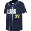 Big Boys WNBA Indiana Fever Classic Player Name and Number Mesh Button Down Top(Midnight Navy)