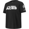 Big Boys WNBA Las Vegas Aces Classic Player Name and Number Cotton Short Sleeve Tee(Black)