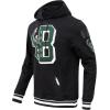 PRO STANDARD Men’s NBA MASH UP M Rib FLC PO Hoodie(Black)