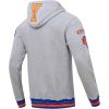 PRO STANDARD Men’s NBA MASH UP M Rib FLC PO Hoodie(Heather Grey/Royal/Orange)