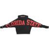 PRO STANDARD Womens College Wingspan Brushed Back French Terry Cropped Pullover Hoodie(Black)