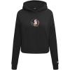 PRO STANDARD Womens College Wingspan Brushed Back French Terry Cropped Pullover Hoodie(Black)