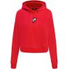 PRO STANDARD Womens College Wingspan Brushed Back French Terry Cropped Pullover Hoodie(Red)