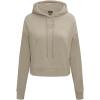 PRO STANDARD Womens College Wingspan Brushed Back French Terry Cropped Pullover Hoodie(Taupe)