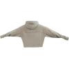 PRO STANDARD Womens College Wingspan Brushed Back French Terry Cropped Pullover Hoodie(Taupe)