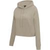 PRO STANDARD Womens College Wingspan Brushed Back French Terry Cropped Pullover Hoodie(Taupe)
