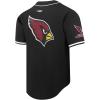 Pro Standard Mens NFL Mesh Button Down Top(Black)