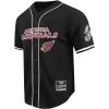 Pro Standard Mens NFL Mesh Button Down Top(Black)