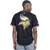 Pro Standard Mens NFL Mesh Button Down Top(Black/Purple)