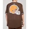 Pro Standard Mens NFL Mesh Button Down Top(Brown)
