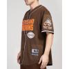 Pro Standard Mens NFL Mesh Button Down Top(Brown)