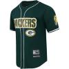 Pro Standard Mens NFL Mesh Button Down Top(Forest Green)