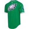 Pro Standard Mens NFL Mesh Button Down Top(Kelly Green)