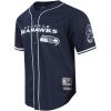 Pro Standard Mens NFL Mesh Button Down Top(Midnight Navy)
