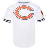 Pro Standard Mens NFL Mesh Button Down Top(White/Midnight Navy)