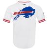 Pro Standard Mens NFL Mesh Button Down Top(White/Red)