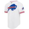 Pro Standard Mens NFL Mesh Button Down Top(White/Red)