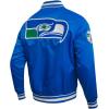 Pro Standard Mens NFL Retro Classics Satin Jacket(Blue)