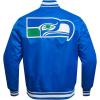 Pro Standard Mens NFL Retro Classics Satin Jacket(Blue)