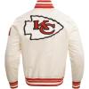 Pro Standard Mens NFL Retro Classics Satin Jacket(Off-white)