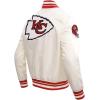 Pro Standard Mens NFL Retro Classics Satin Jacket(Off-white)