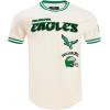 Pro Standard Mens NFL Retro Classics Short Sleeve Tee(Eggshell/ Kelly Green)