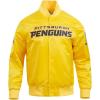 Pro Standard Mens NHL Classic Satin Jacket(Yellow)