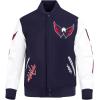 Pro Standard Mens NHL Classic Varsity Jacket(Midnight Navy/White)