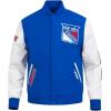 Pro Standard Mens NHL Classic Varsity Jacket(Royal Blue/White)