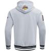 Pro Standard Mens NHL Paint The City Fleece Pull Over Hoodie(Heather Gray/Black)