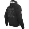Pro Standard Mens NHL Paint The City Fleece Pull Over Hoodie(Midnight Navy/Red/Midnight Navy)